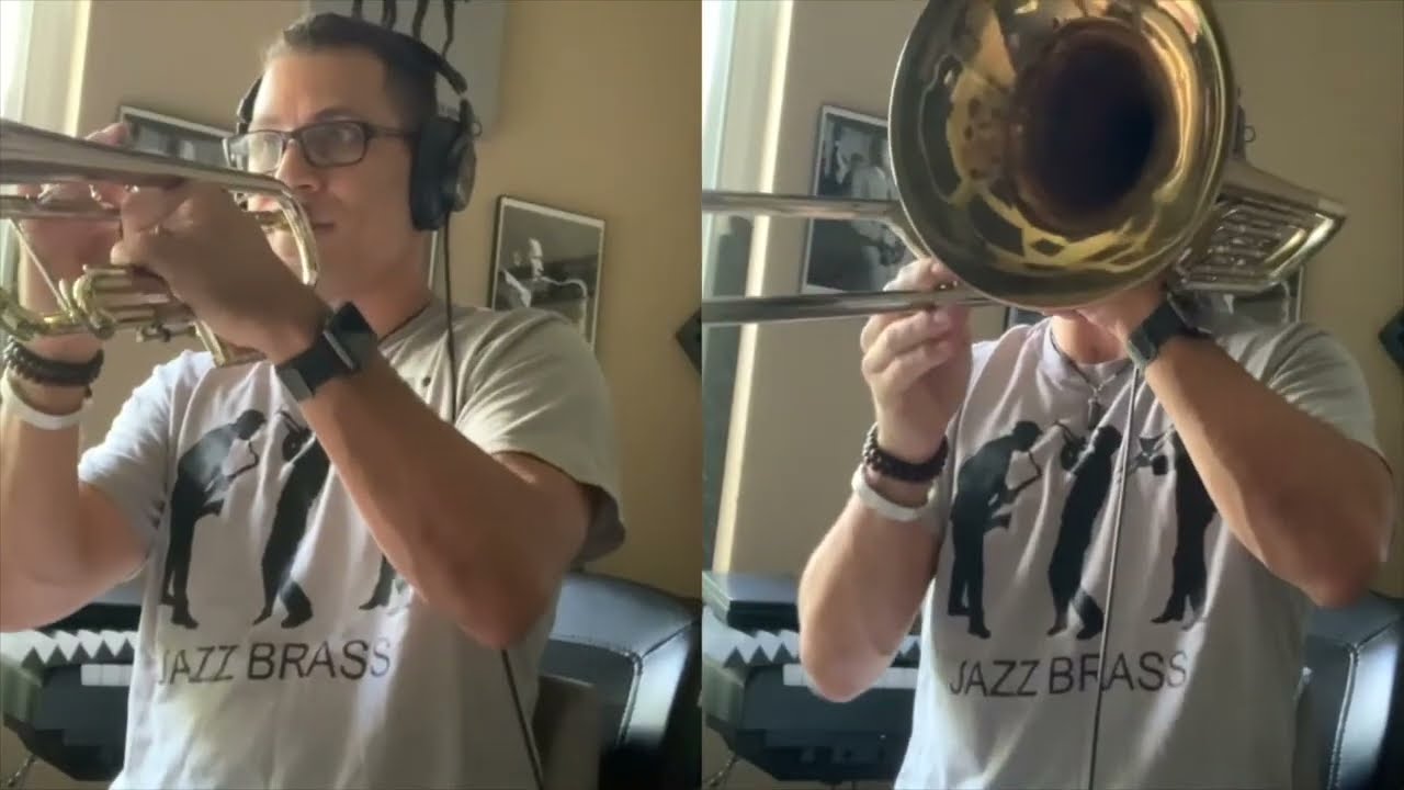 Horn Section. Recording Trombone & Trumpet by Cris Ferrer.