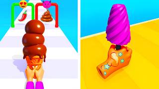 Popsicle Stack VS Ice Cream Rush 🍭🍦 All Levels Max Update Walkthrough Mobile NEW Gameplay P4IX