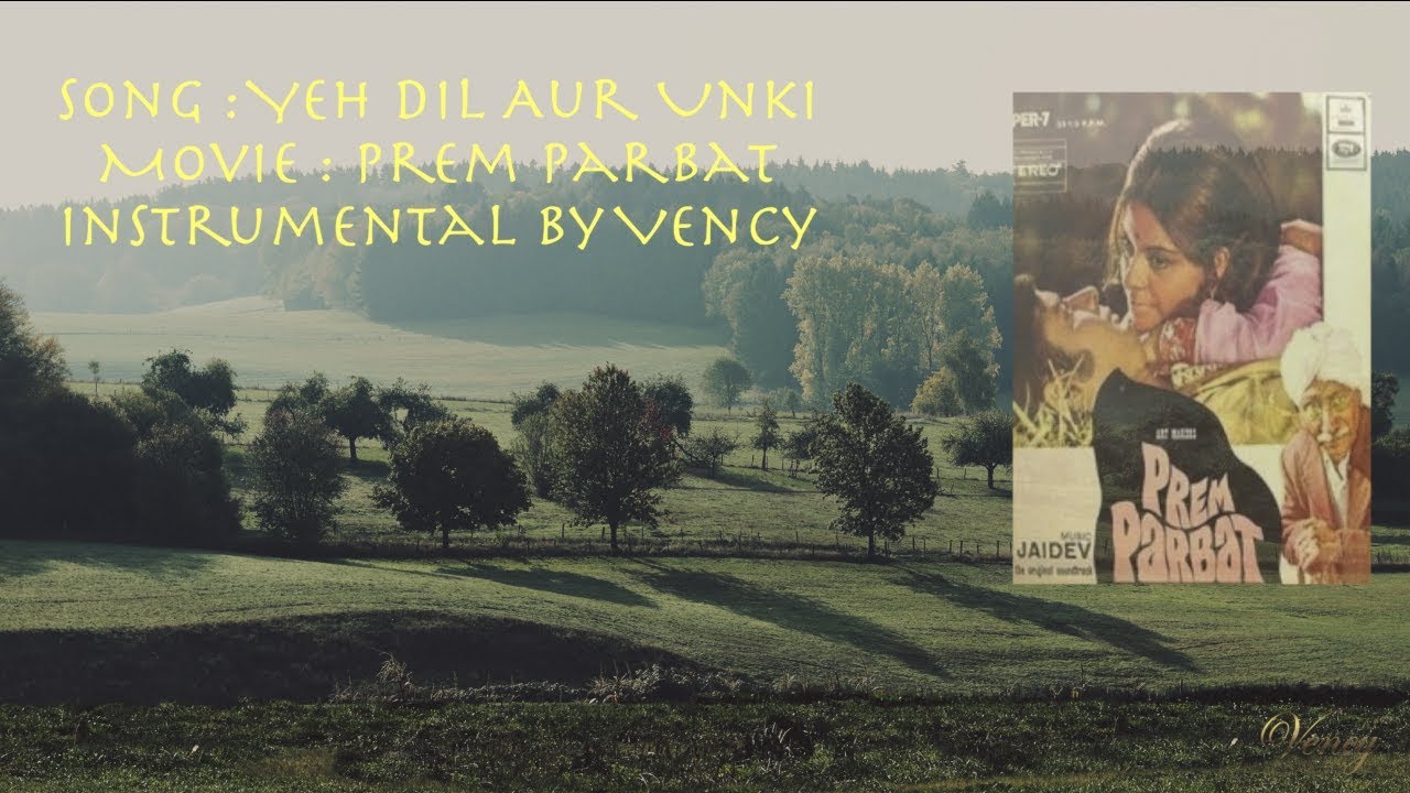 Yeh Dil Aur Unki Instrumental With Lyrics