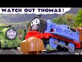 Toy Trains Thomas and Friends Boulder Prank with Tom Moss and Crash and Repair Thomas