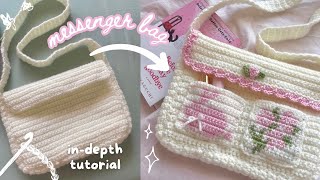 how to crochet a messenger bag (any size & design) | in-depth tutorial with my row counter app by mahum 🎀 24,603 views 7 days ago 28 minutes