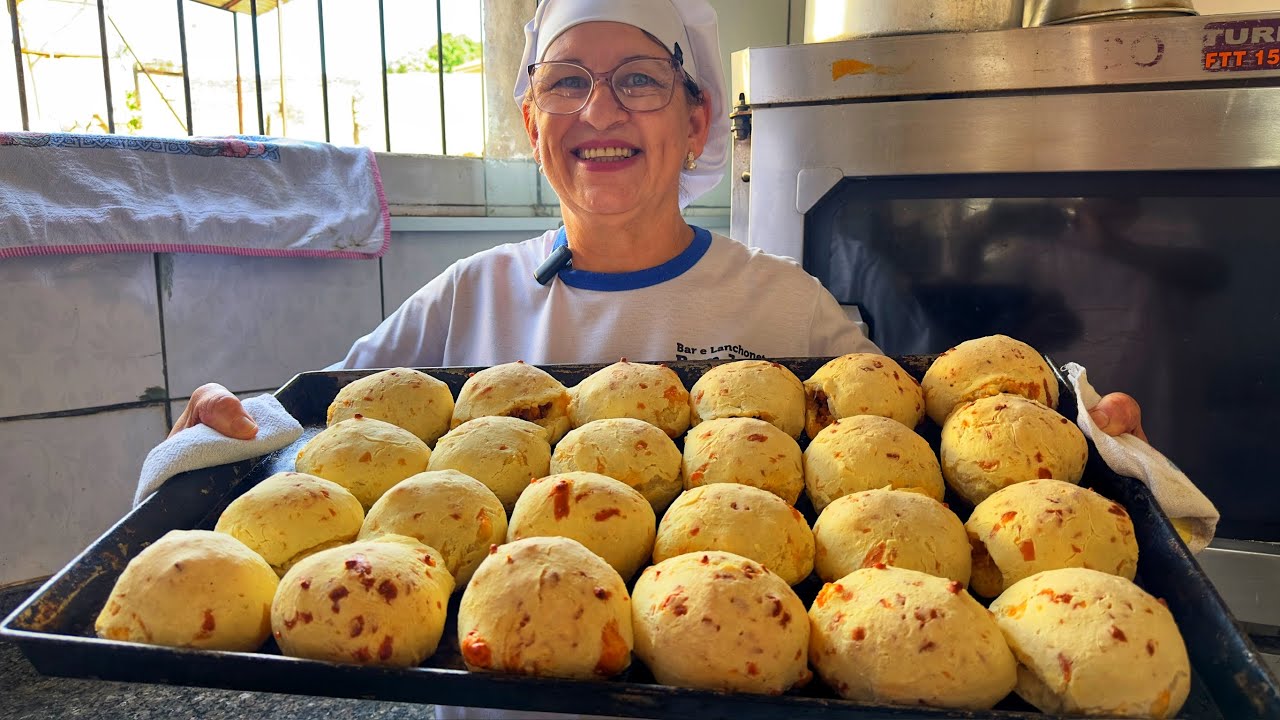 PARECE COM PÃO DE QUEIJO-RECEITA DE TARRACO  FEITO DE POLVILHO