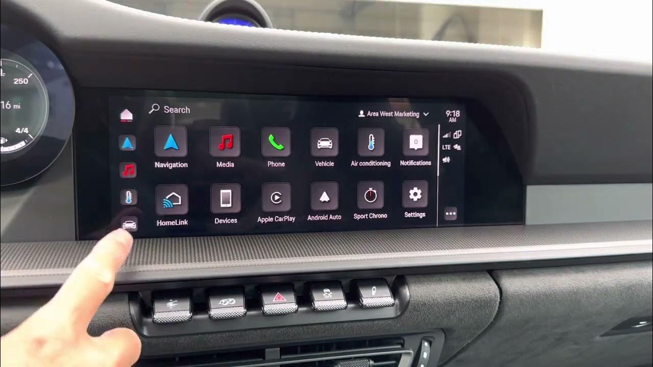 Porsche 992 HomeLink Set Up with Cluster 37 Software YouTube