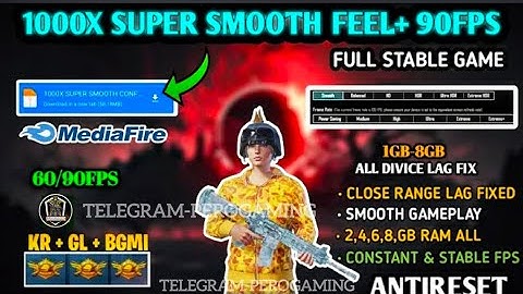 Bgmi lag Fix config 3.9 + 👑 Super smooth +90fps+120fps config 🌟bgmi+pubg+kr- pubg lag fix config