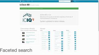ioChem-BD Browse module features screenshot 2