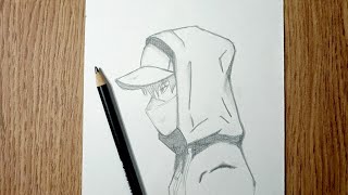 How to Draw Anime Wearing a Mask || step by step easy drawing ||