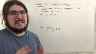 College Algebra Exam #4 Review