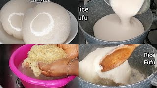 How to Make Rice Fufu At Home, Quick and Easy Rice Swallow 💯