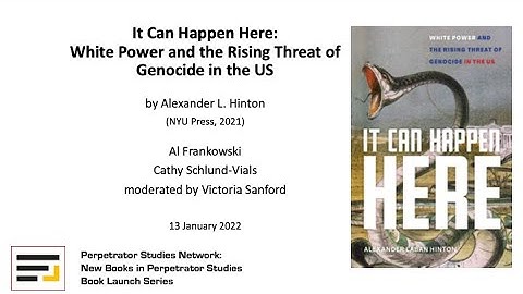 PSN Book Launch: Hinton, It Can Happen Here