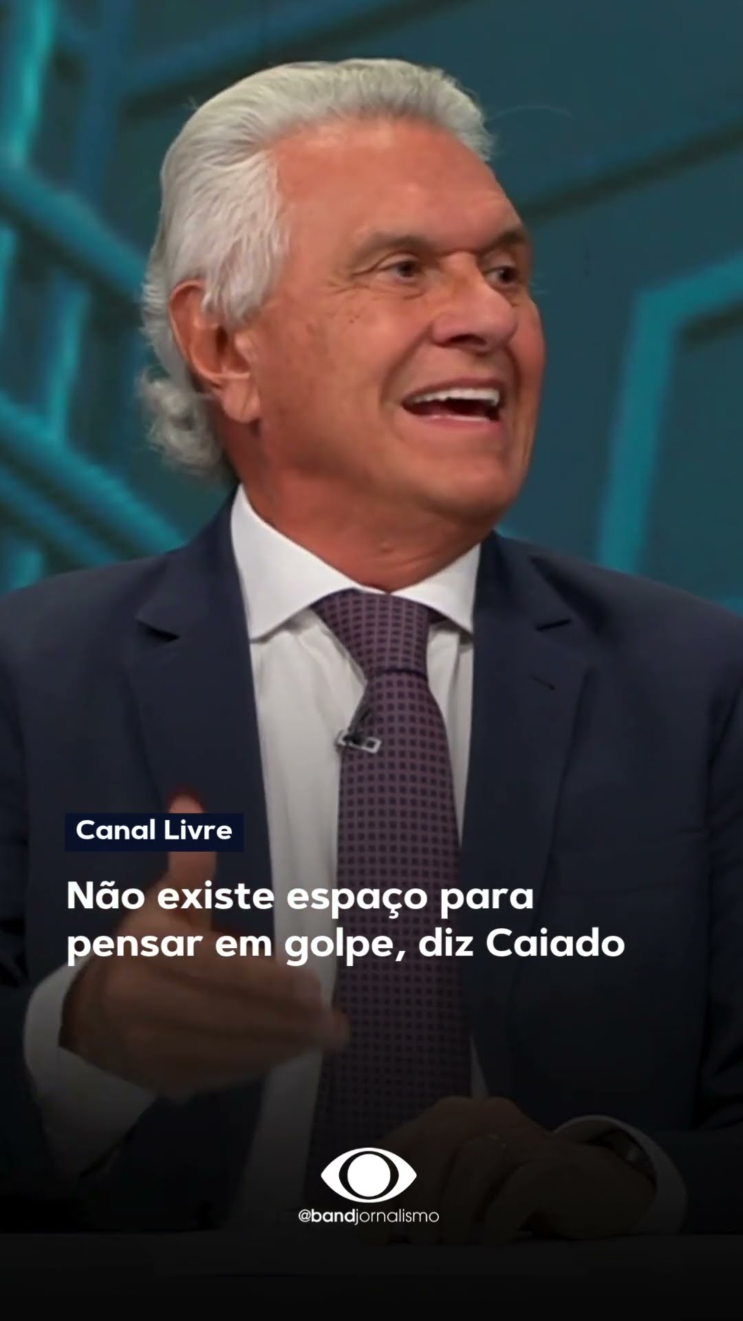 Não existe espaço para pensar em golpe, diz Ronaldo Caiado #shorts
