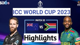 Dramatic Encounter: South Africa vs Newzealand | ICC World Cup 2023 Highlights icc cricket world cup