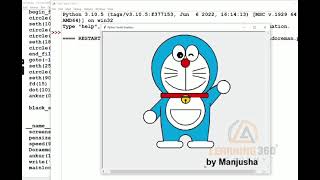 How To Draw Doraemon Using Python.