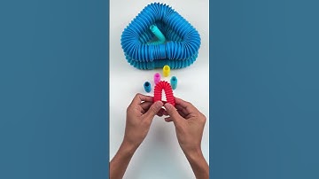 Creating ASMR relaxing Style POP TUBE Sound #diy#satisfyingvideos #relaxing #oddasmr #naturalcolor