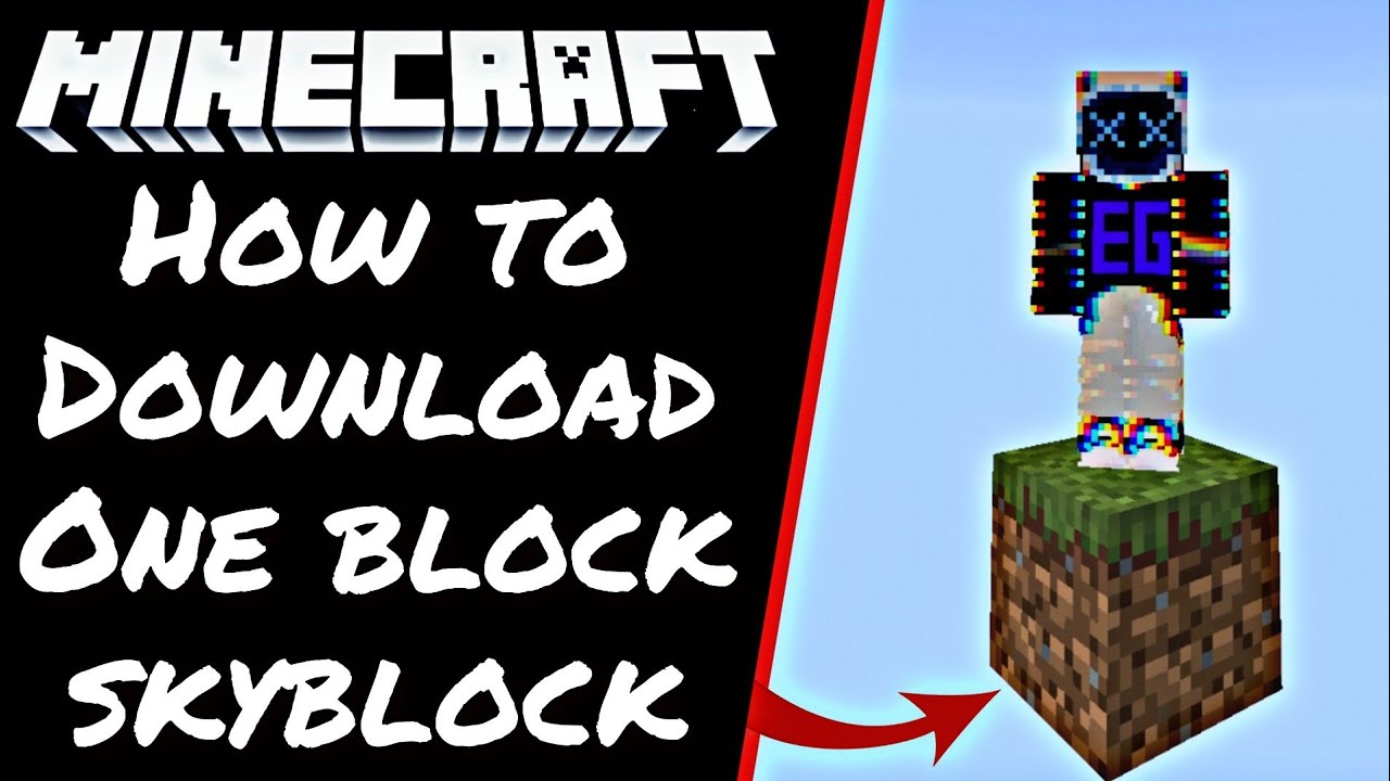 HOW TO DOWNLOAD ONE BLOCK SKYBLOCK FOR MINECRAFT PE  IN HINDI