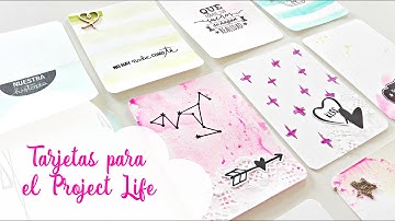 Tutorial tarjetas project life | DIY project life