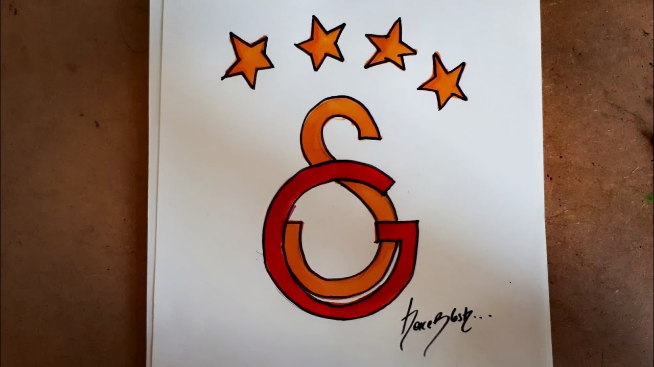 Galatasaray logosu basit çizim #asmr #fyp #tiktok # #art #diy #