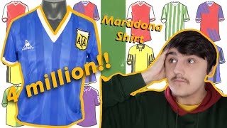 4 MILLION POUND MATCH WORN SHIRT!! maradona 'hand of god' shirt goes to auction