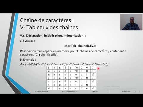 Cours/TP - Chaines de Caractères (Langage C) : M21 - Programmation 2