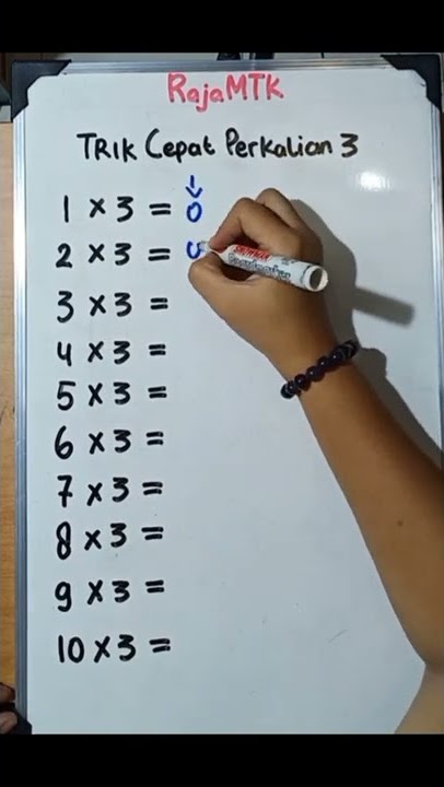 TRIK CEPAT PERKALIAN 3 | BELAJAR MATEMATIKA #matematika #math #belajarmatematika