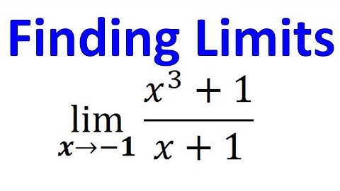 1.2A  Finding Limits by Factoring and Direct Substitution