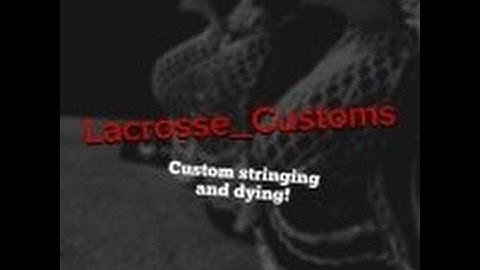 Lacrosse Customs - Stx Super Power LIVE Stringing w/15mm Blatant! Lacrosse Mesh