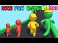 NOOB VS PRO VS HACKER VS GOD in Join Color Run-Giant Runner Rush 3D Games