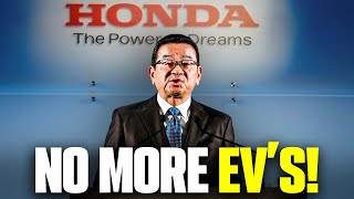 HUGE NEWS! Honda CEO SHOCKS All EV Makers