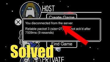 How to fix Among us Disconnected From Server  | Among us you Disconnected From the Server