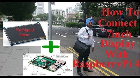 How to connect 7 inch display with raspberry Pi 4 & solve no signal problem ( Tech Point Education )