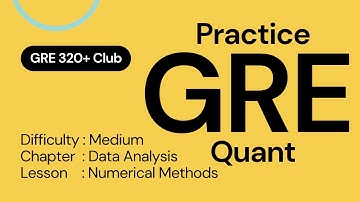 Math Practice Questions to score 320 in GRE 2022 | Medium | Data Analysis | Numerical Methods
