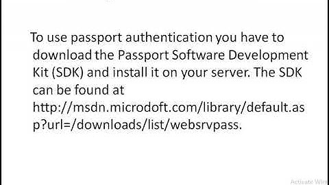 Types of Authentication