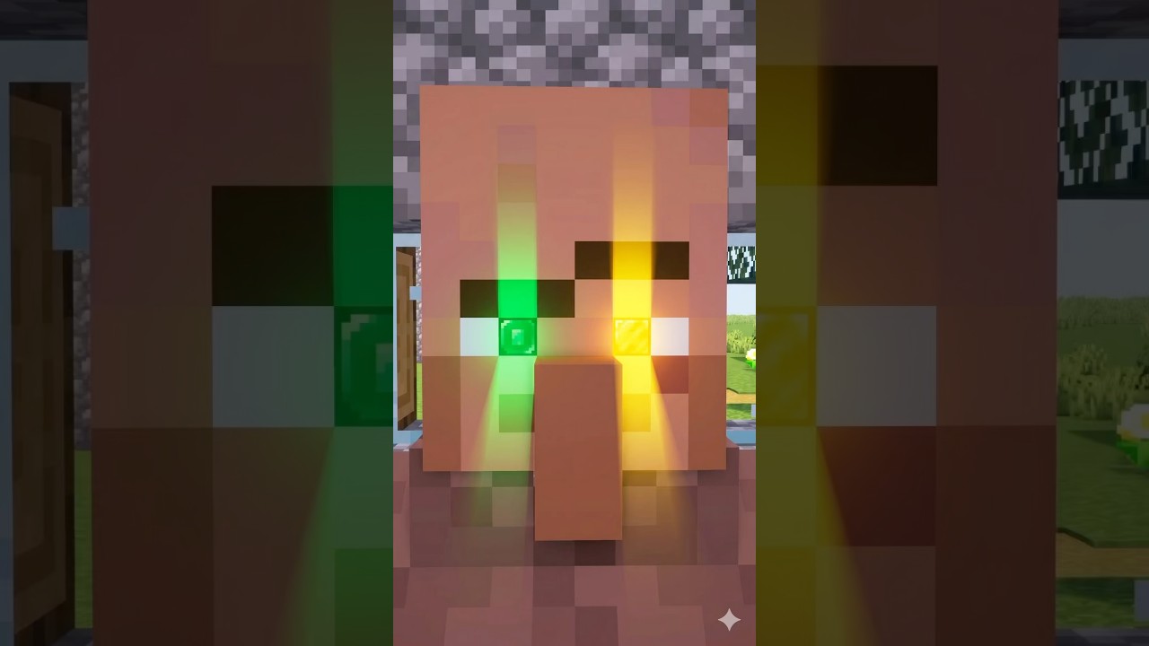 The fate of villagers who continued to usedisposable contact lenses #minecraft #minecraftmemes