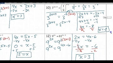 Day 04 HW - Simplifying and Solving Exponential Expressions and Equations
