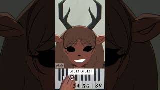 Mangos (99 Nights in Forest) @fash - Piano Tutorial #Shorts