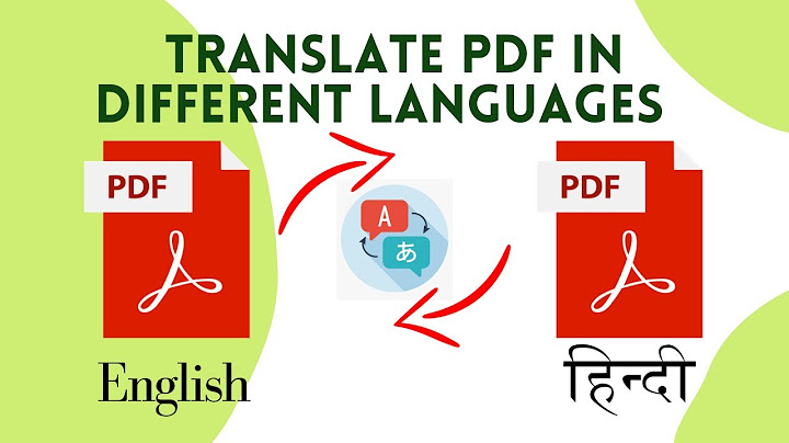 How to Translate PDF file English to Hindi | English to Hindi PDF Translate for Free | Translate PDF