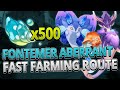 Fontemer aberrants 500 locations fast farming route  genshin impact 40