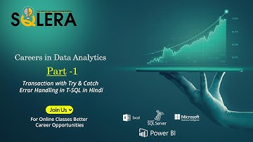 Transaction with Try & Catch  Error Handling  in T-SQL in Hindi - Part (1)