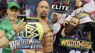 BEST ROCK HEAD SCAN! Wrestlemania 40 Elite Figures Full Set Review