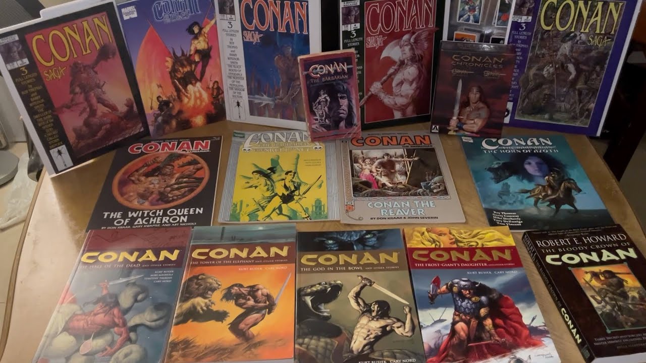 Conan The Barbarian Marvel Graphic Novels, Conan The Barbarian Dark Horse Comics, Conan Saga, Conan