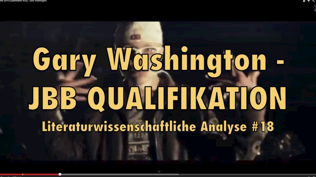 JBB 2014 Gary Washington Qualifikation Literaturwissenschaftliche