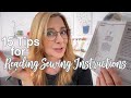 15 Tips for Reading Sewing Instructions!