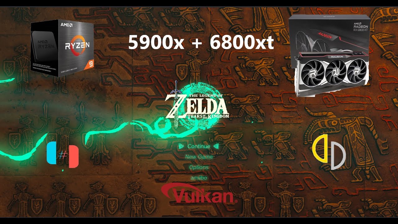Ryujinx 1.1.842 vs YuzuEa 3621 Performance Comparison with OSD TOTK