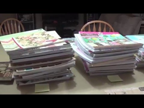 DIY $6 scrapbooks paper storage using items from the Dollar tree