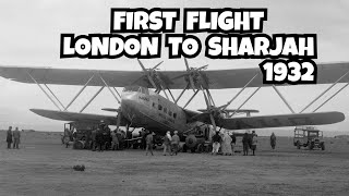 First Flight from London to Sharjah 1932, Handley Page HP42 Aircraft