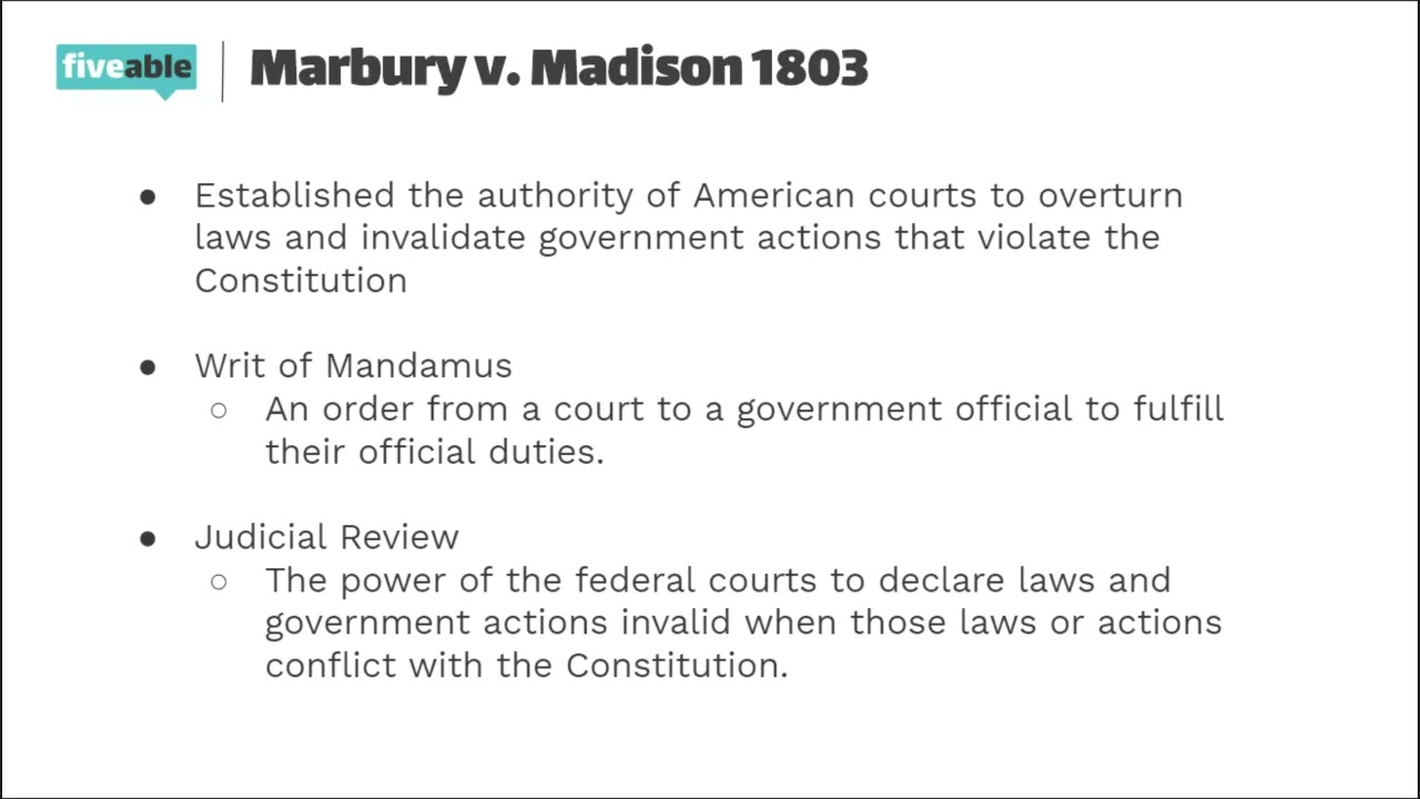 AP US Government CRAM – Supreme Court Cases | Fiveable Cram Archive