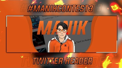 Twitter Header SpeedArt For #manikcontest3