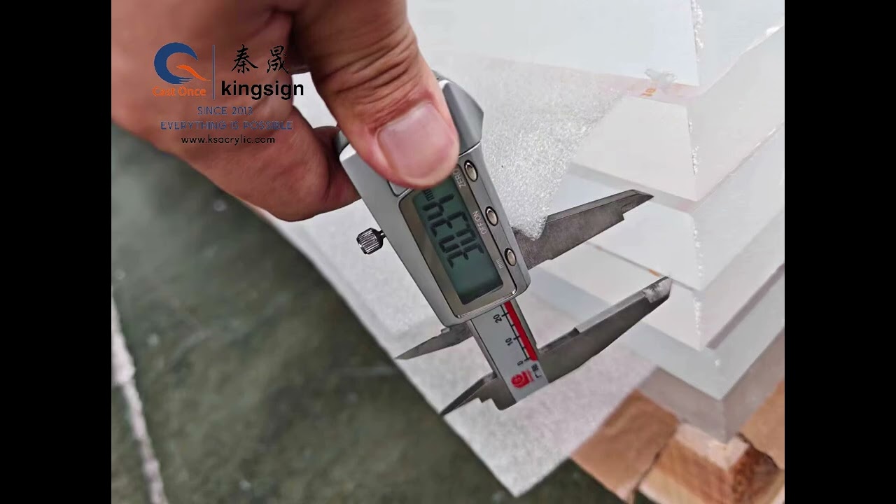 Kingsign 15mm, 20mm, 30mm clear cast acrylic sheet