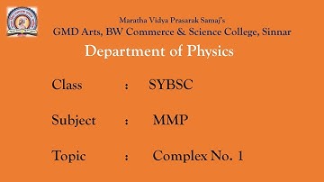 SYBSC MMP  Complex No  1