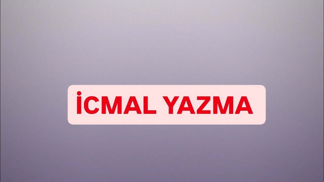 İcmal yazılması, 0-dan