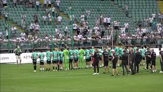 Tak piłkarze Legii cieszyli się z mistrzostwa razem z kibicami na stadionie